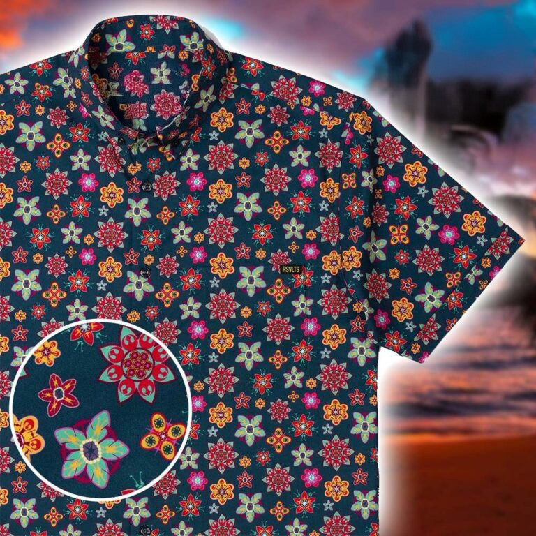 Star Wars RSVLTS Galactic Floral KUNUFLEX Hawaiian Shirt Star Wars Merch Birthday Surprise Gift