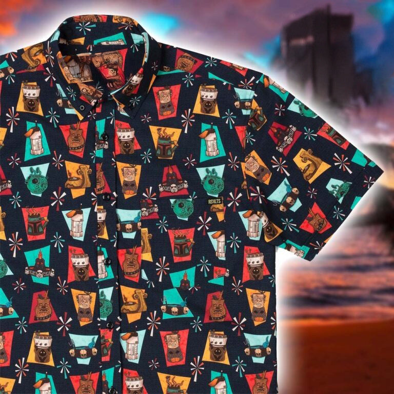 Star Wars RSVLTS Cosmic Cocktails Button Shirt Star Wars X RSVLTS Merch Gift For Husband