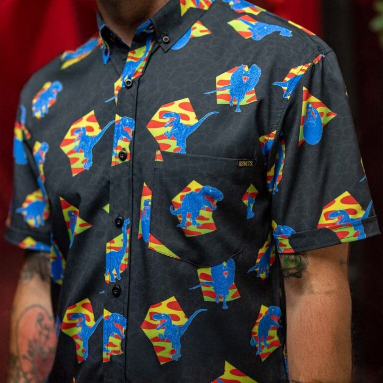 Jurassic Park RSVLTS 65 Million BC Button Shirt Jurassic Park X RSVLTS Merch Gift For Men