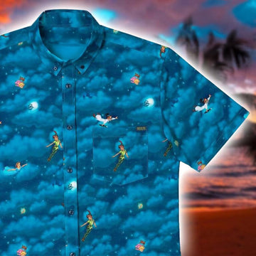 Disney’s Peter Pan RSVLTS You Can Fly Button Shirt Disney X RSVLTS Merch Gift For Disney Fans