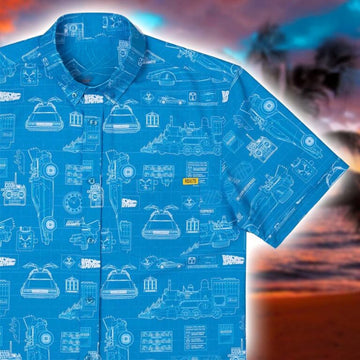 Back To The Future RSVLTS Outatime KUNUFLEX Hawaiian Shirt Back To The Future Merch Gifts For Him