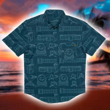 Batman RSVLTS Batprints Button Shirt Batman Merch Gifts For Son