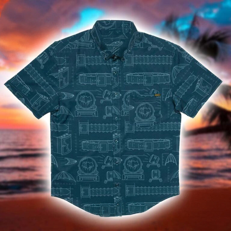 Batman RSVLTS Batprints Button Shirt Batman Merch Gifts For Son