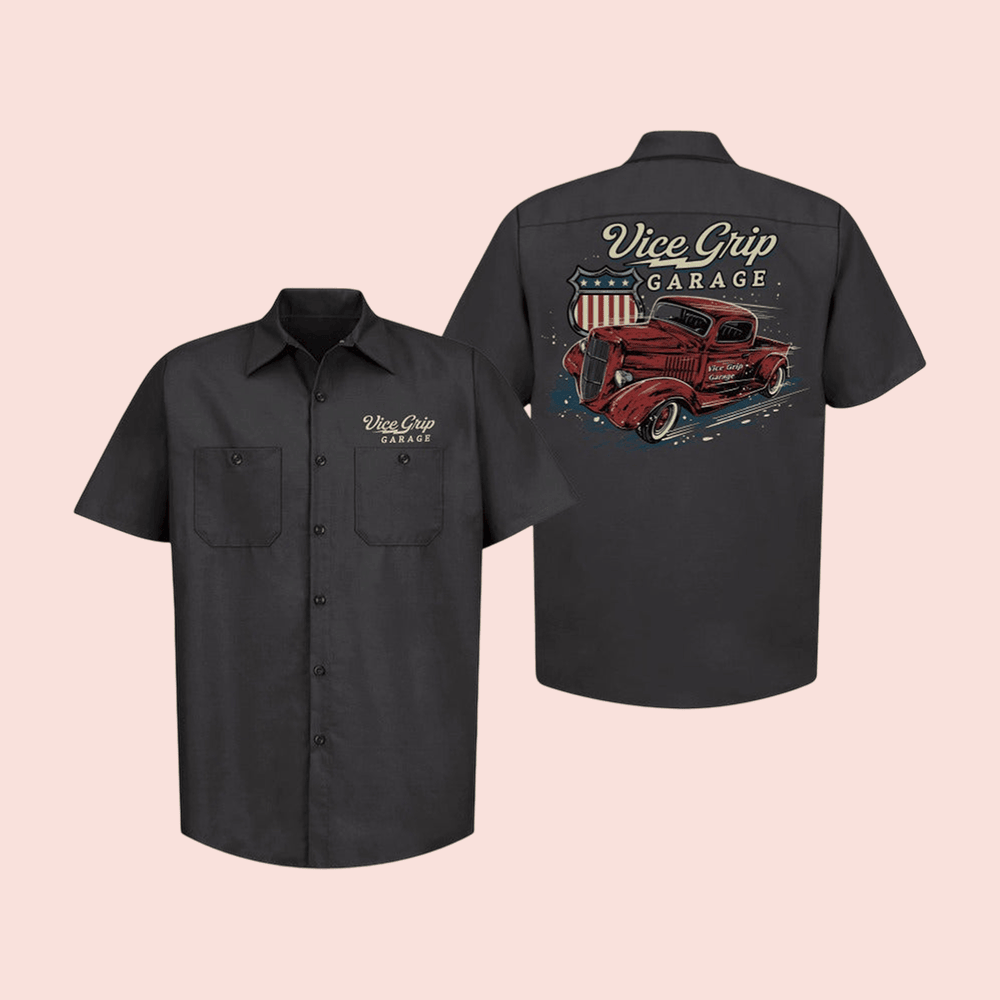 1935 Vice Grip Garage Truck Button Shirt Vice Grip Garage Clothes Gift Idea For Boyfriend