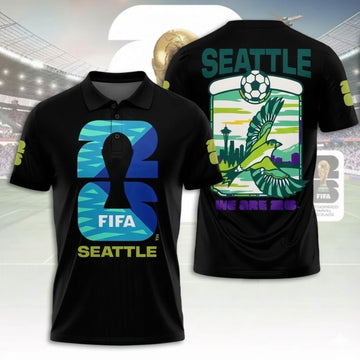 2026 Fifa World Cup Seattle Polo Shirt