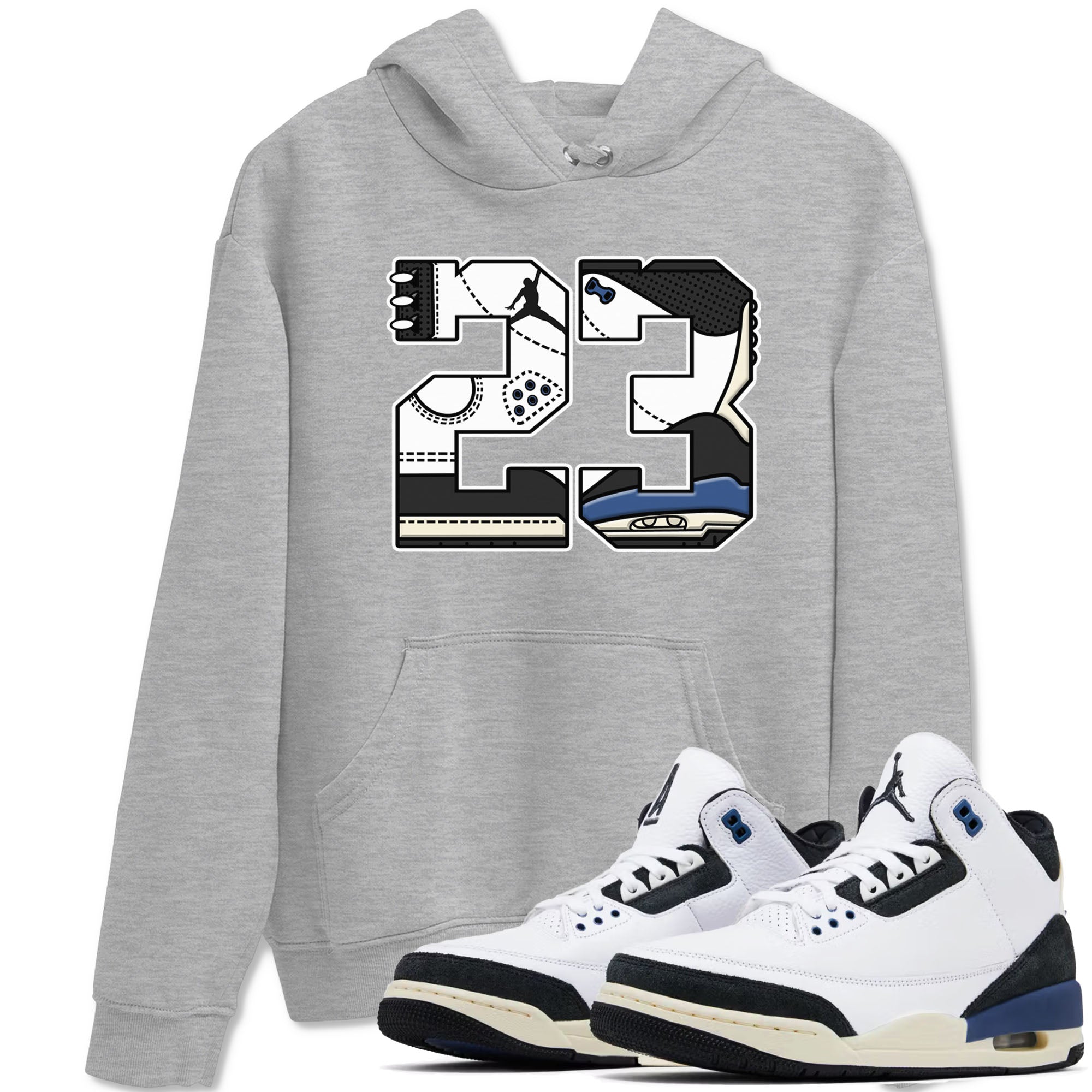 23 Sneaker Tees - Air Jordan 3 A Ma Maniere x Diffused Blue