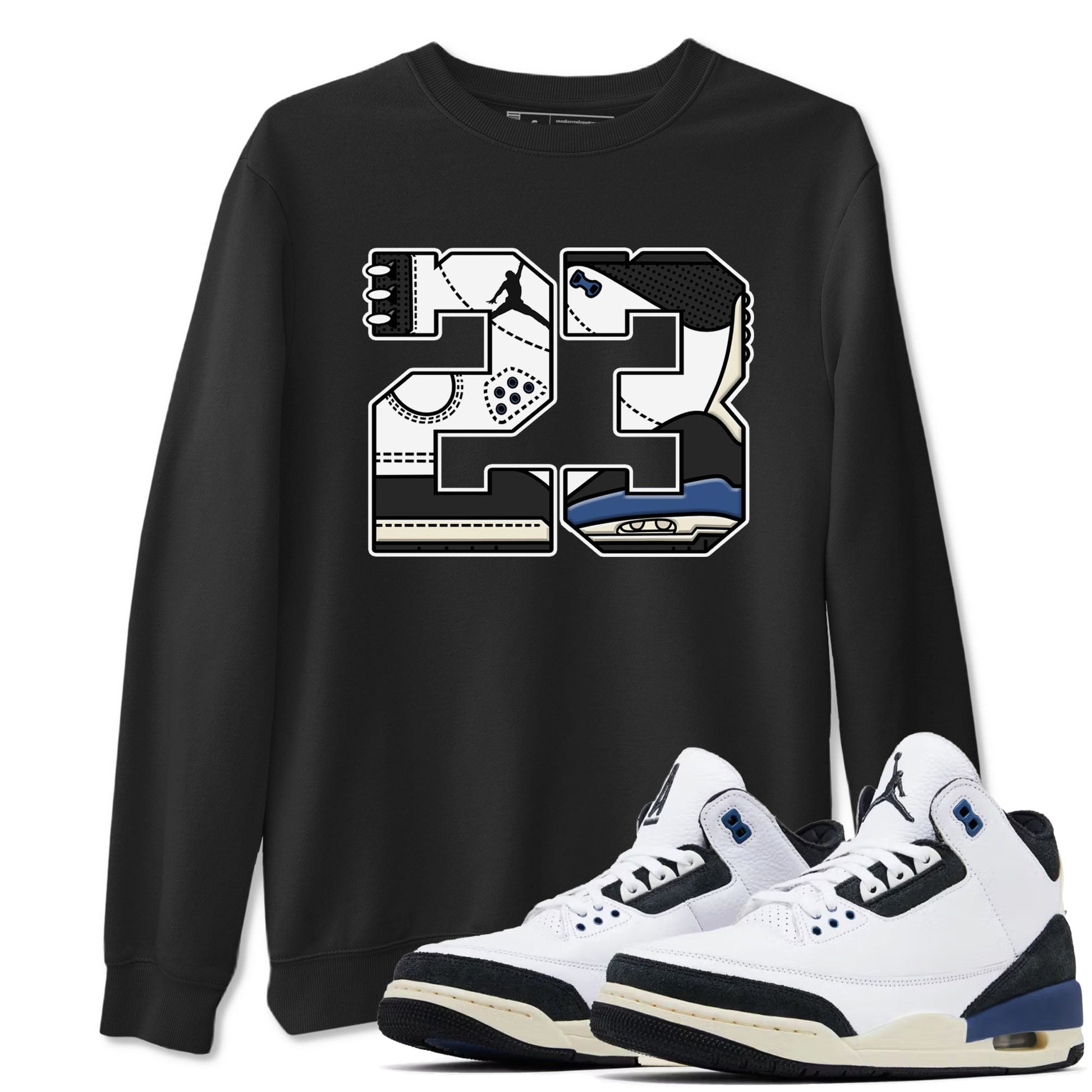 23 Sneaker Tees - Air Jordan 3 A Ma Maniere x Diffused Blue