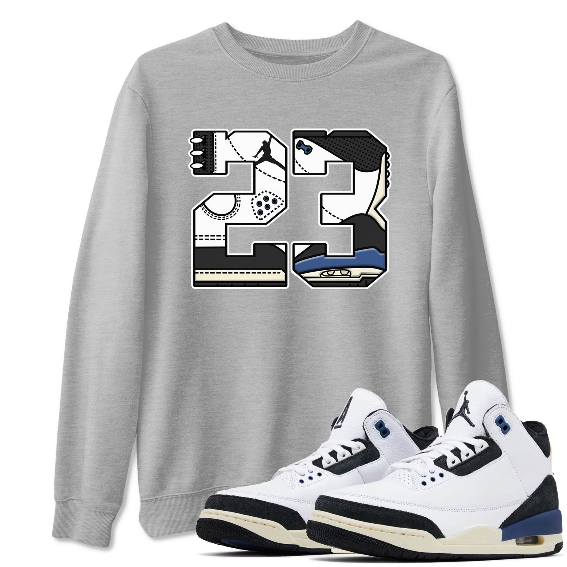 23 Sneaker Tees - Air Jordan 3 A Ma Maniere x Diffused Blue