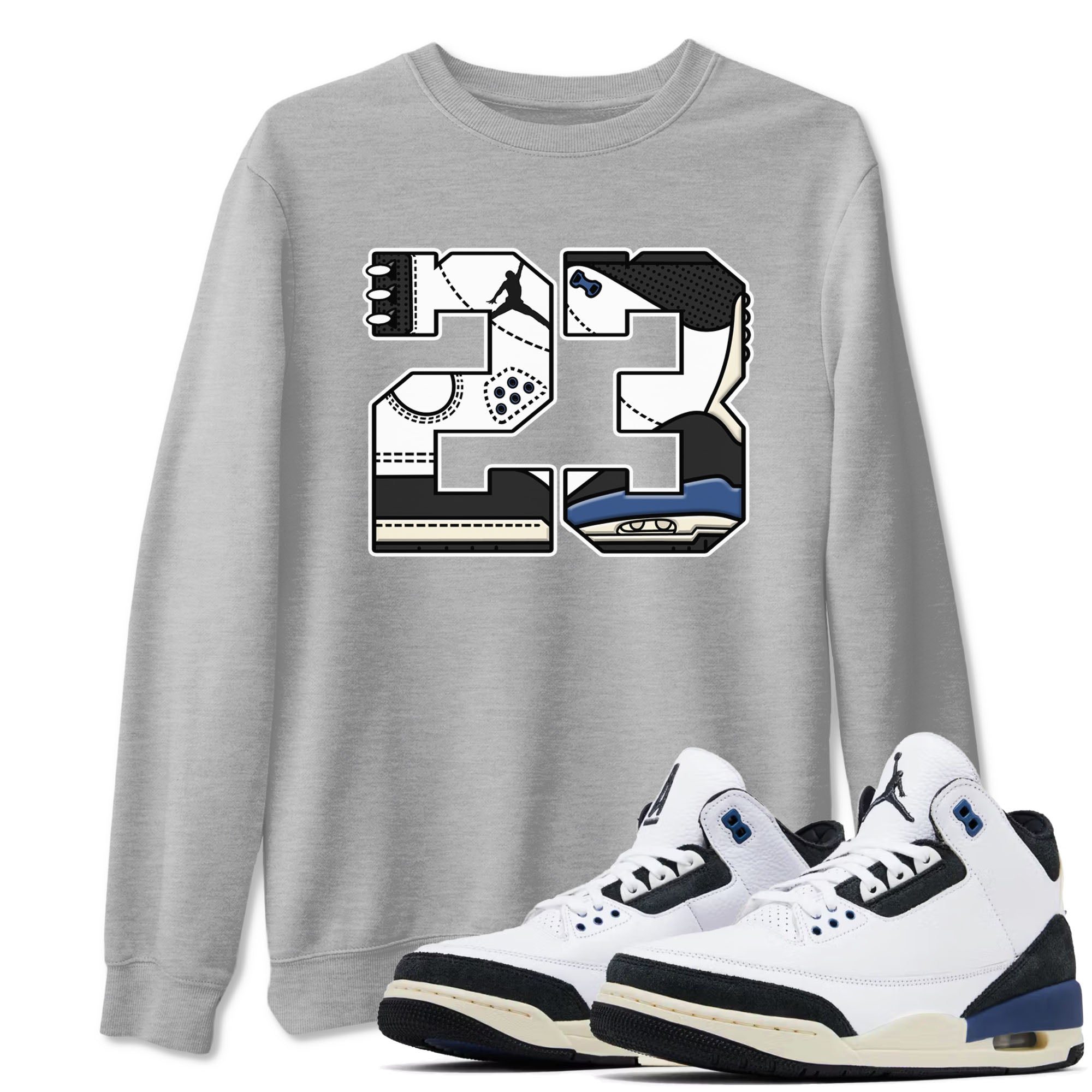 23 Sneaker Tees - Air Jordan 3 A Ma Maniere x Diffused Blue