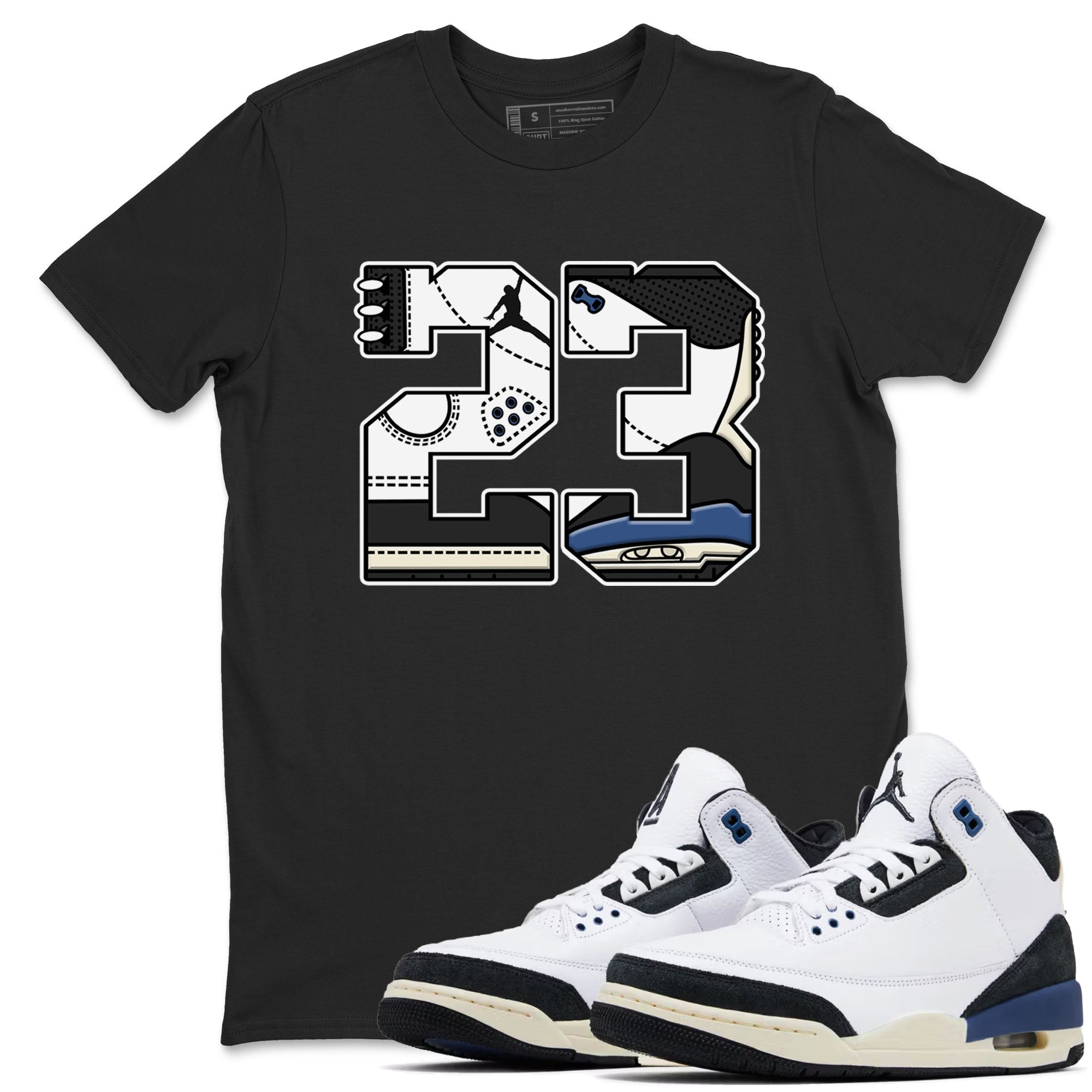 23 Sneaker Tees - Air Jordan 3 A Ma Maniere x Diffused Blue