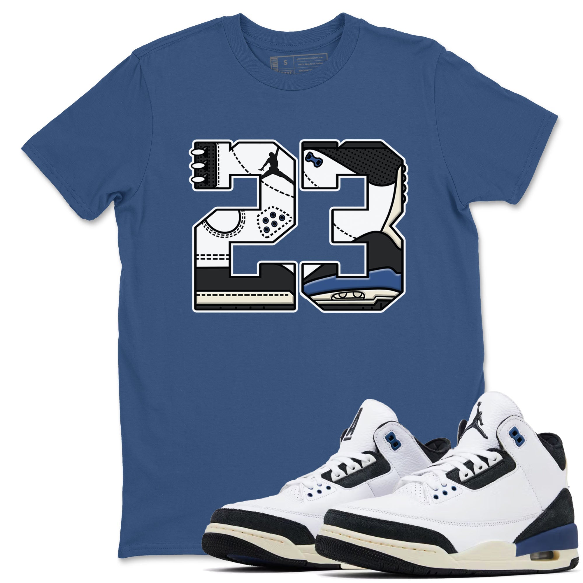 23 Sneaker Tees - Air Jordan 3 A Ma Maniere x Diffused Blue