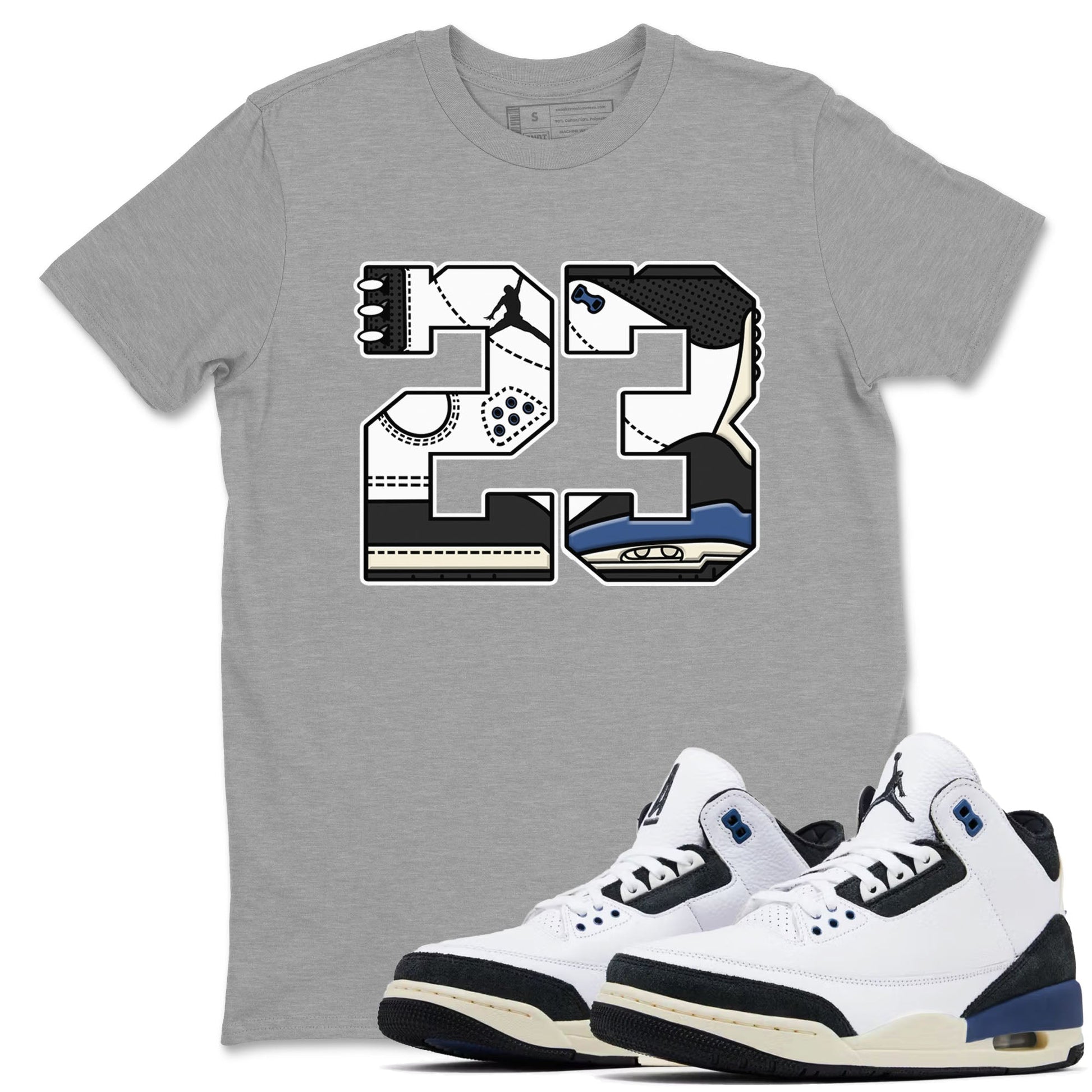 23 Sneaker Tees - Air Jordan 3 A Ma Maniere x Diffused Blue