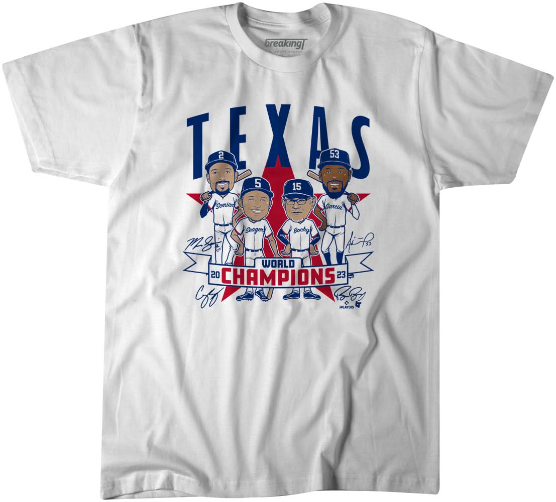 Texas Baseball: World Champions Caricatures
