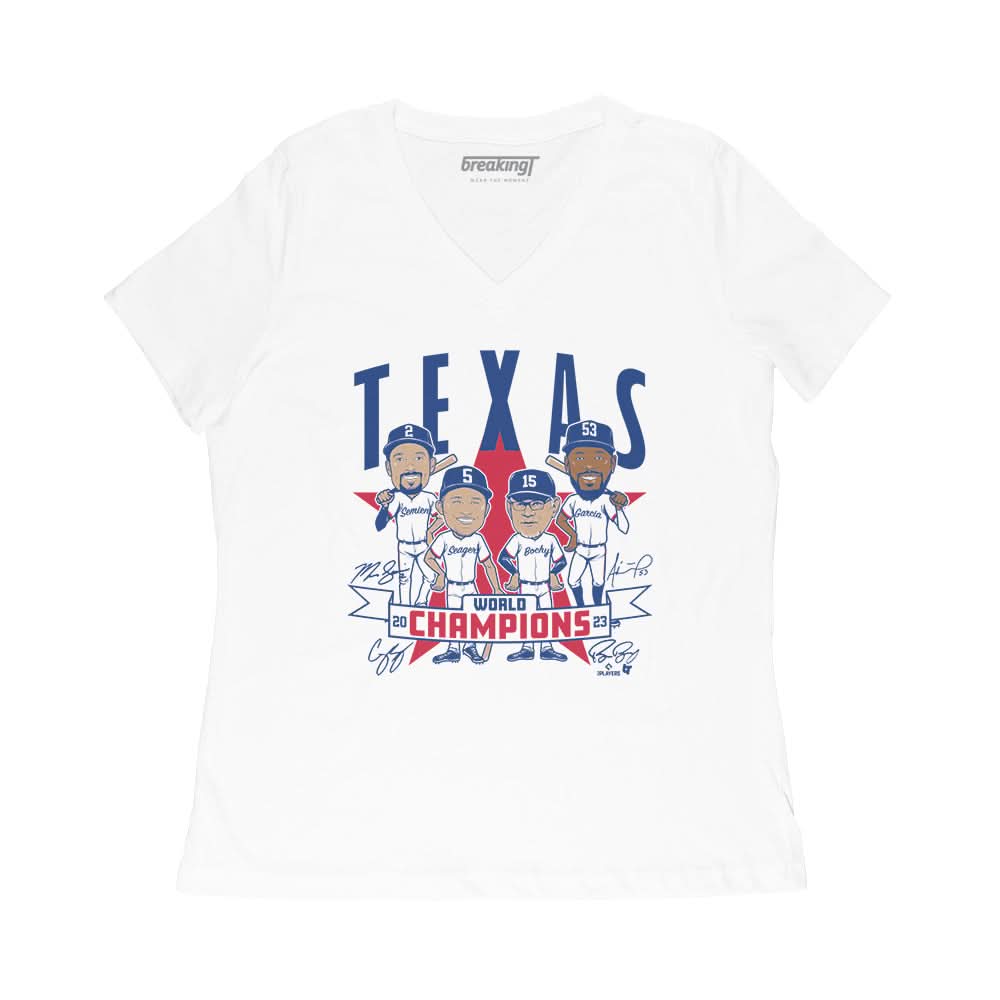 Texas Baseball: World Champions Caricatures