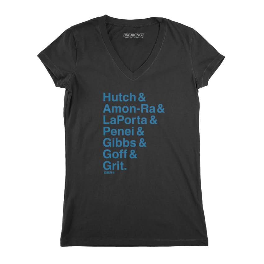 Detroit Ampersand Stars: Hutch & Amon-Ra & LaPorta & Penei & Gibbs & Goff & Grit