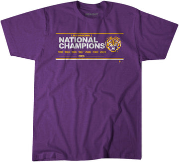 LSU Baseball: 8x National Champions Sign