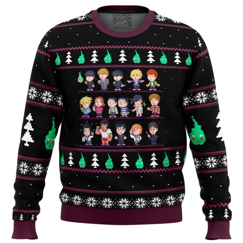 Mob Psycho 100 Sprites Ugly Christmas Sweater