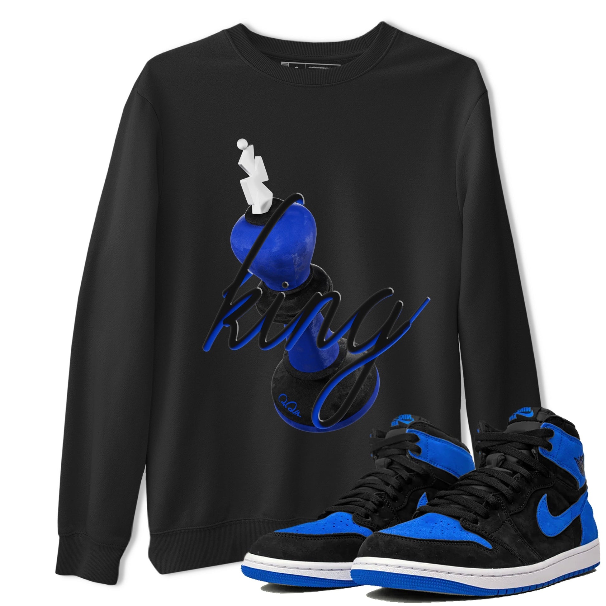 3D King Sneaker Tee - Air Jordan 1 Royal Reimagined