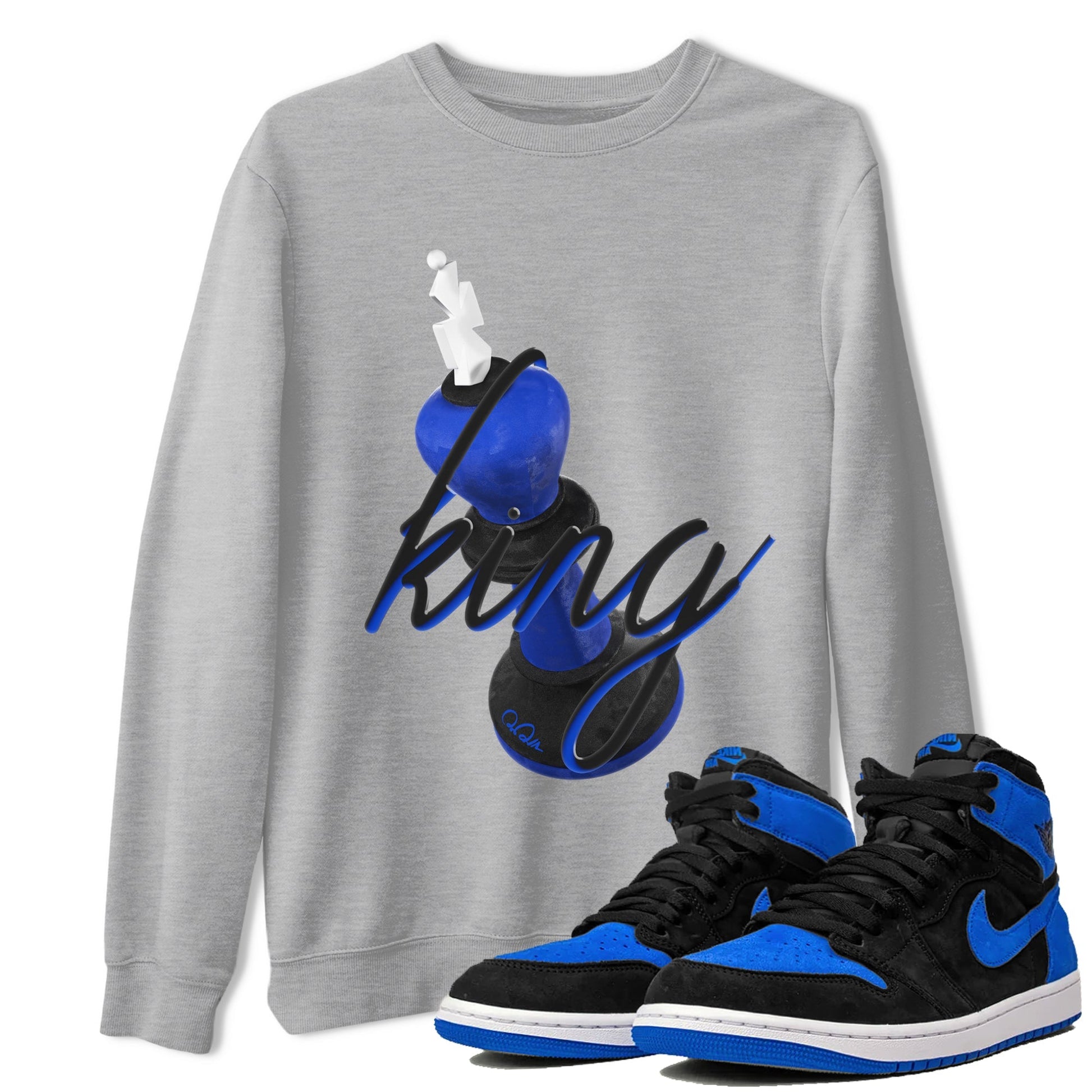 3D King Sneaker Tee - Air Jordan 1 Royal Reimagined