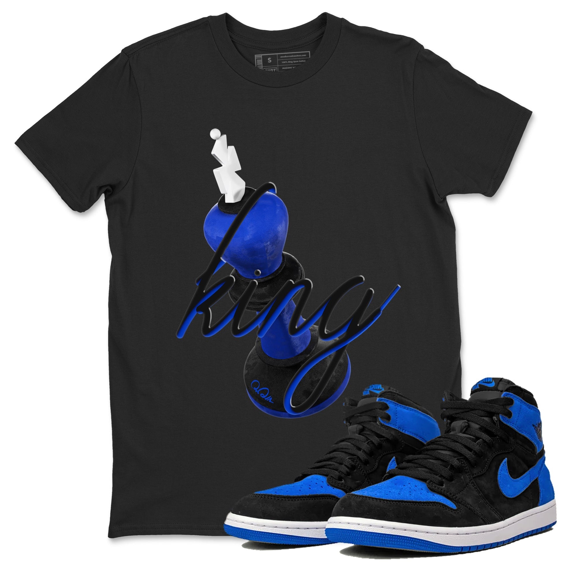 3D King Sneaker Tee - Air Jordan 1 Royal Reimagined