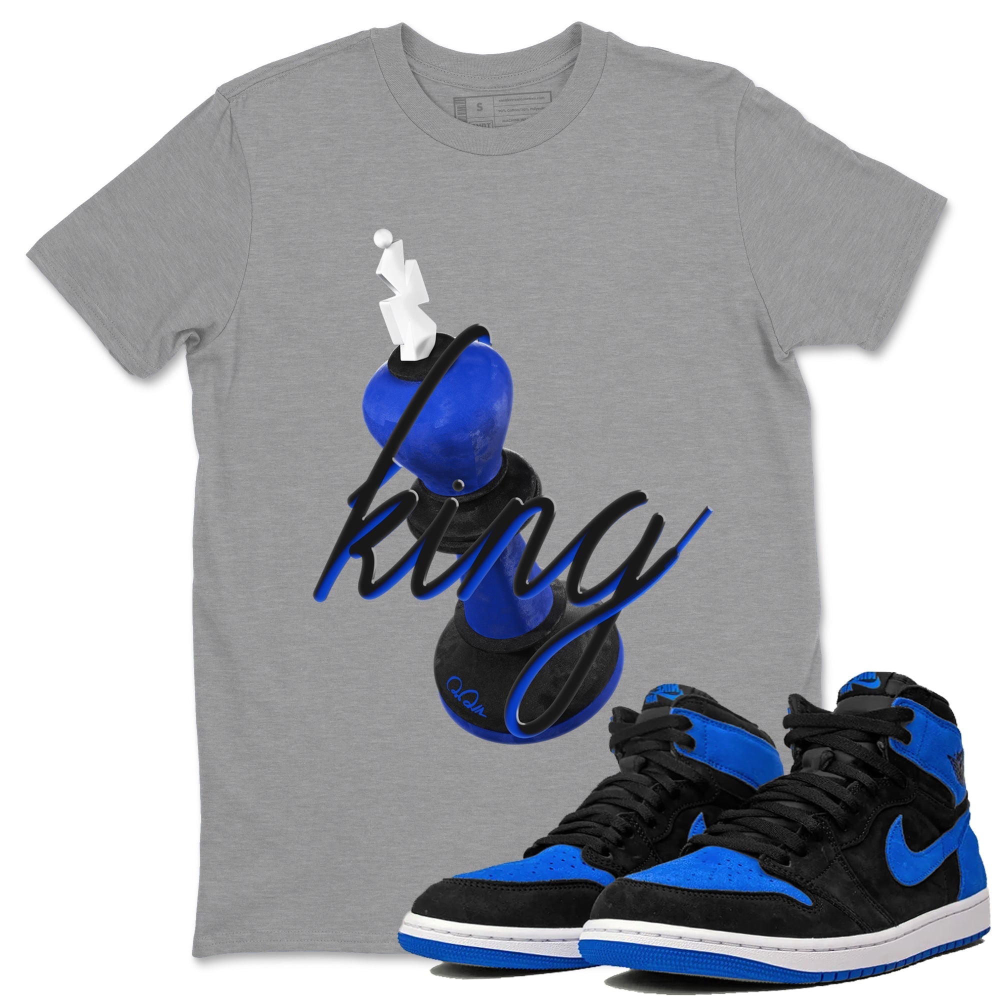 3D King Sneaker Tee - Air Jordan 1 Royal Reimagined