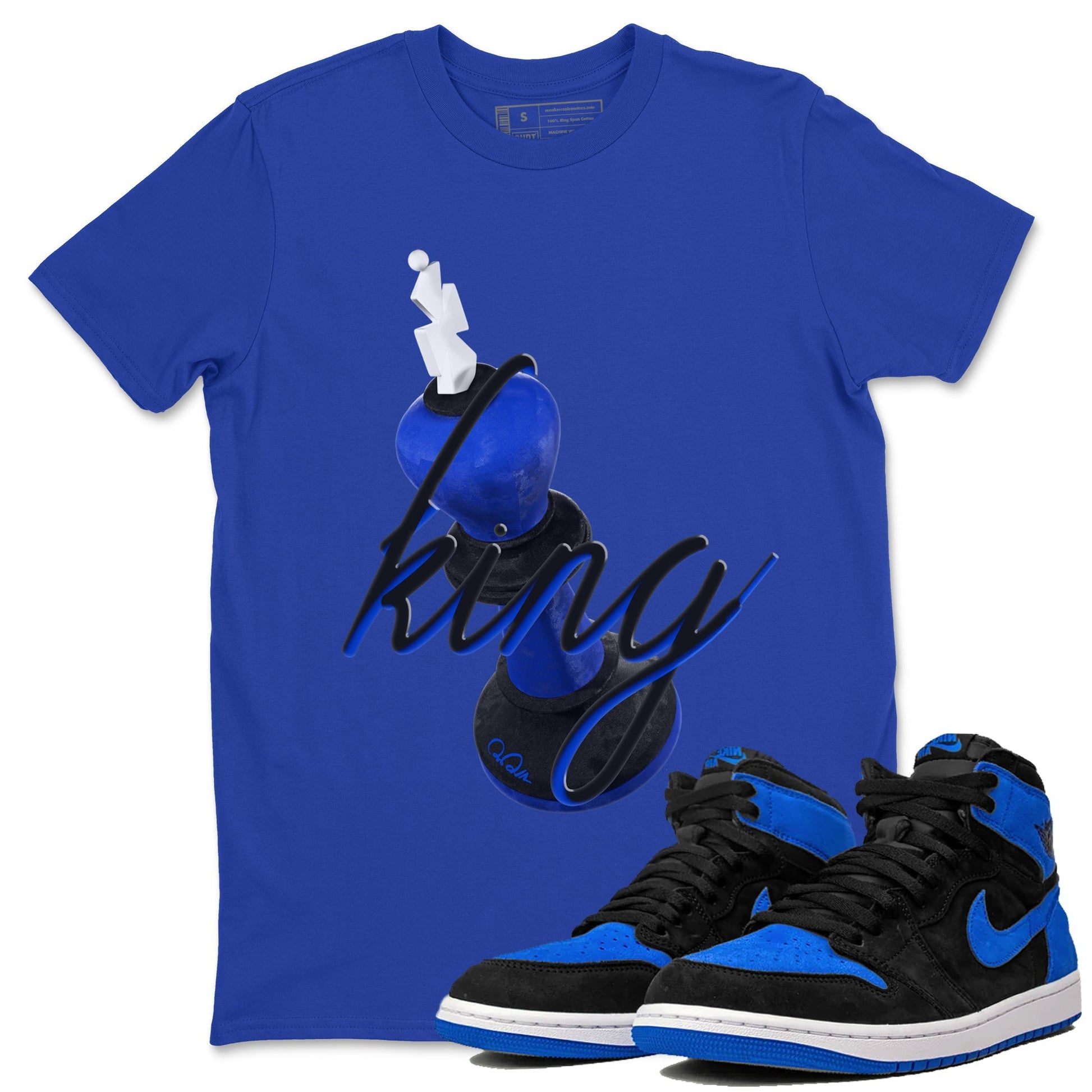3D King Sneaker Tee - Air Jordan 1 Royal Reimagined
