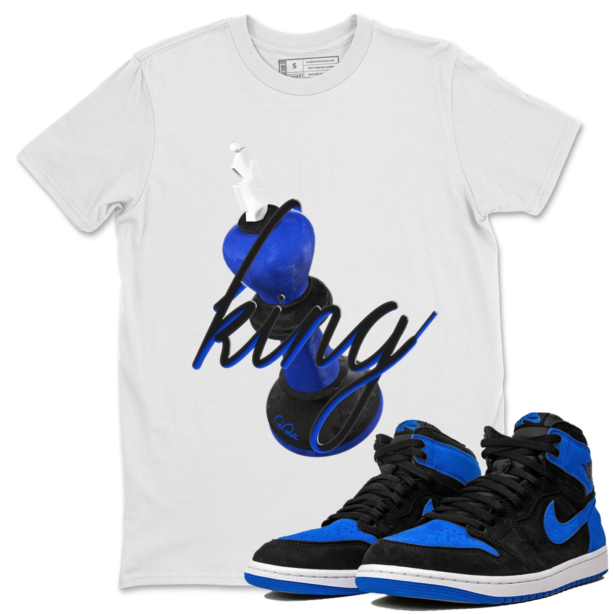 3D King Sneaker Tee - Air Jordan 1 Royal Reimagined