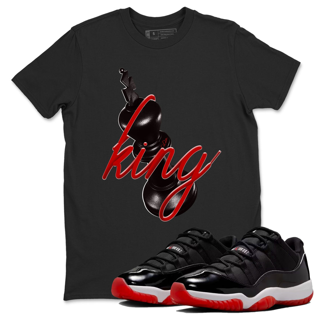3d King Sneaker Tees - Air Jordan 11 Bred