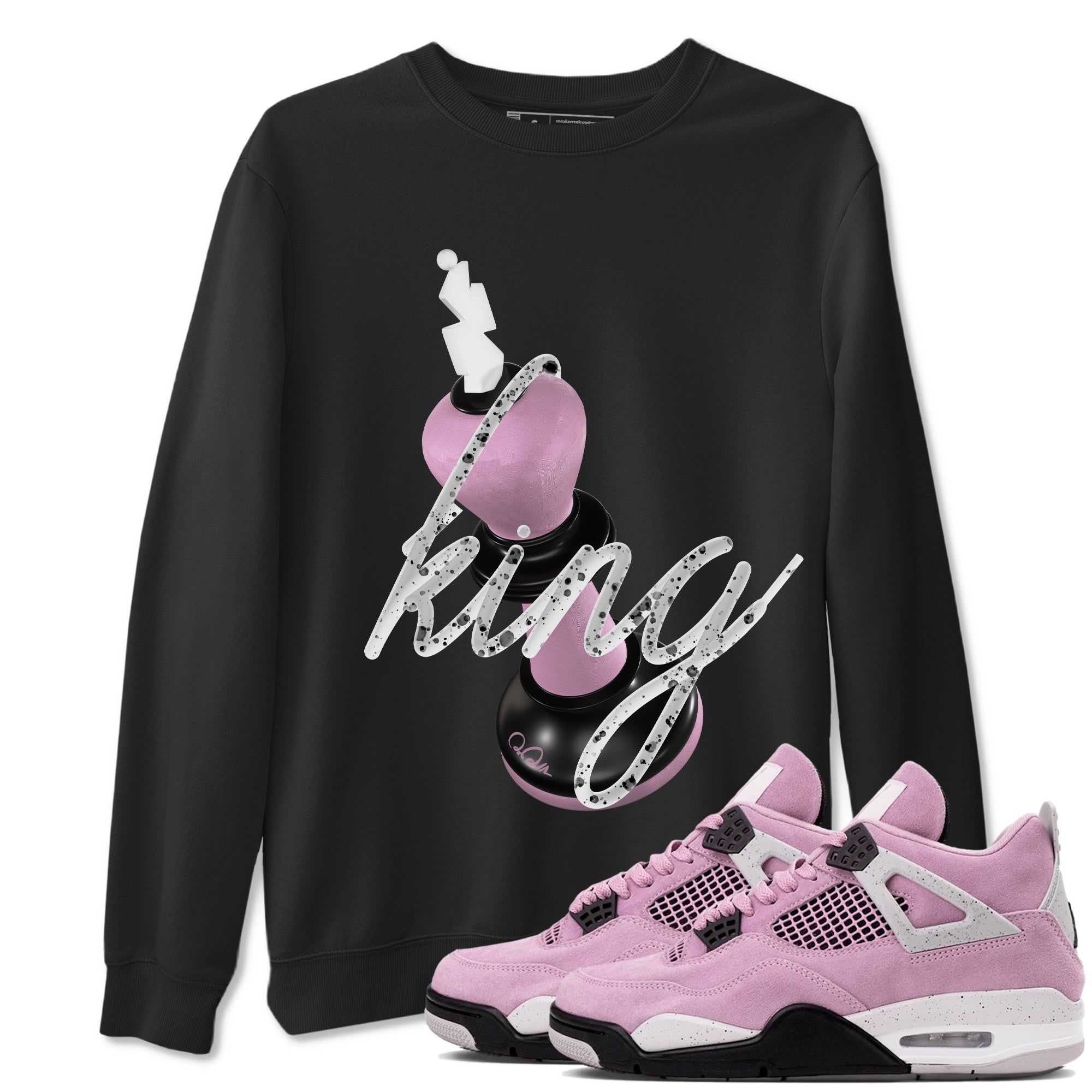 3D King Sneaker Tees - Air Jordan 4 Orchid
