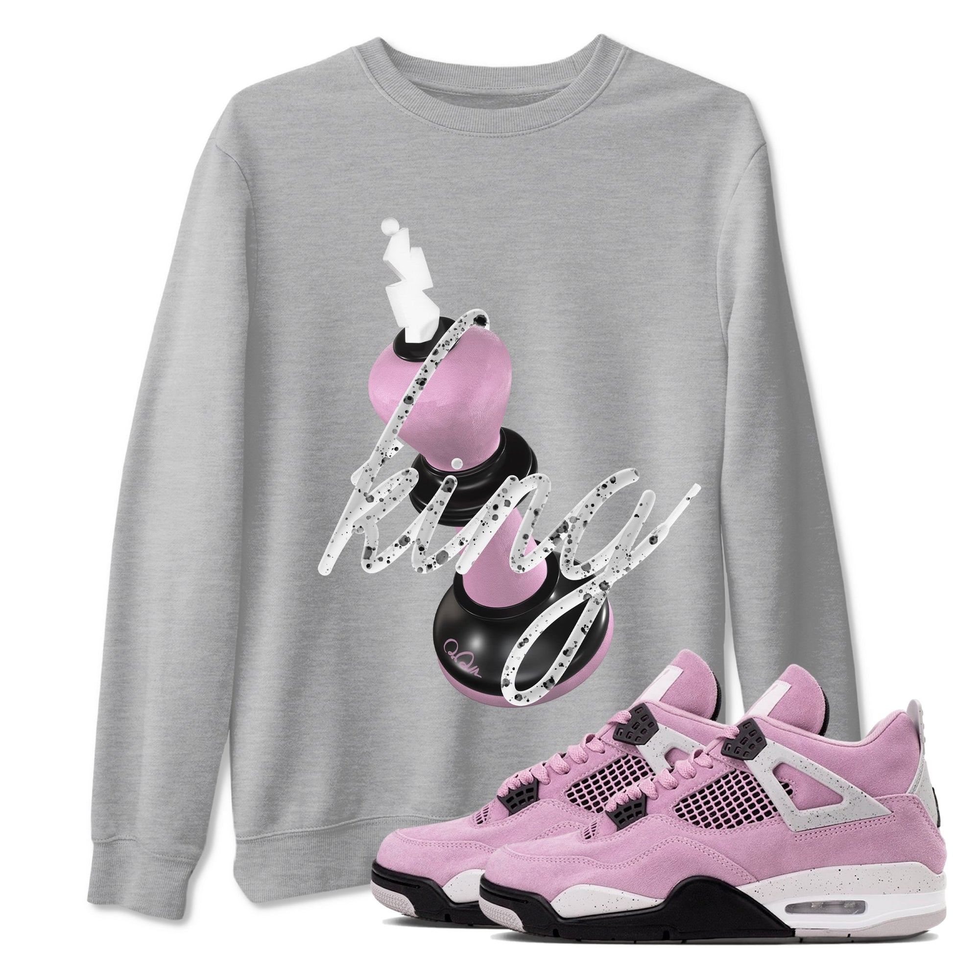 3D King Sneaker Tees - Air Jordan 4 Orchid