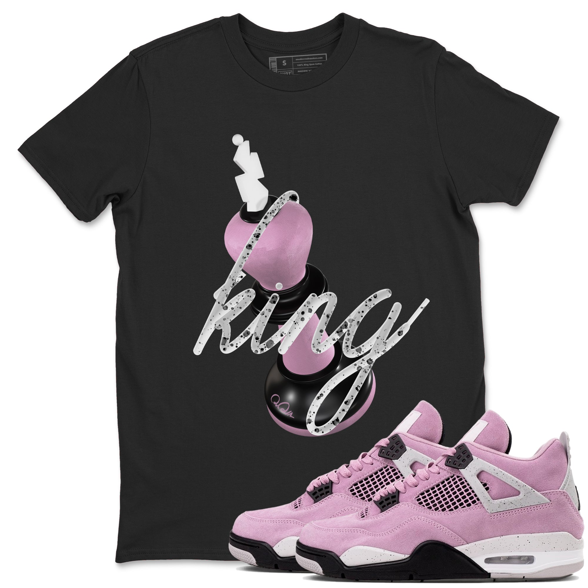 3D King Sneaker Tees - Air Jordan 4 Orchid