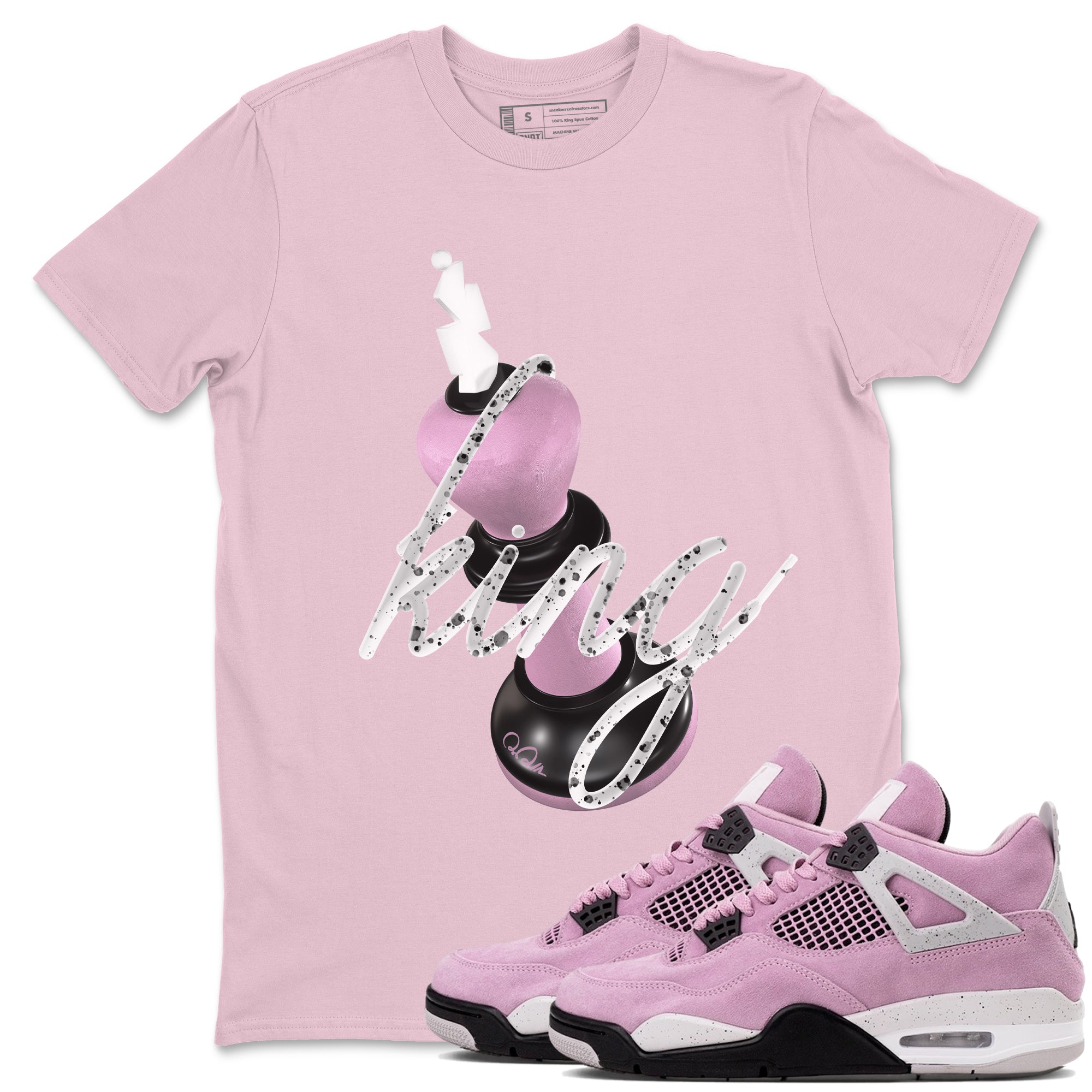 3D King Sneaker Tees - Air Jordan 4 Orchid
