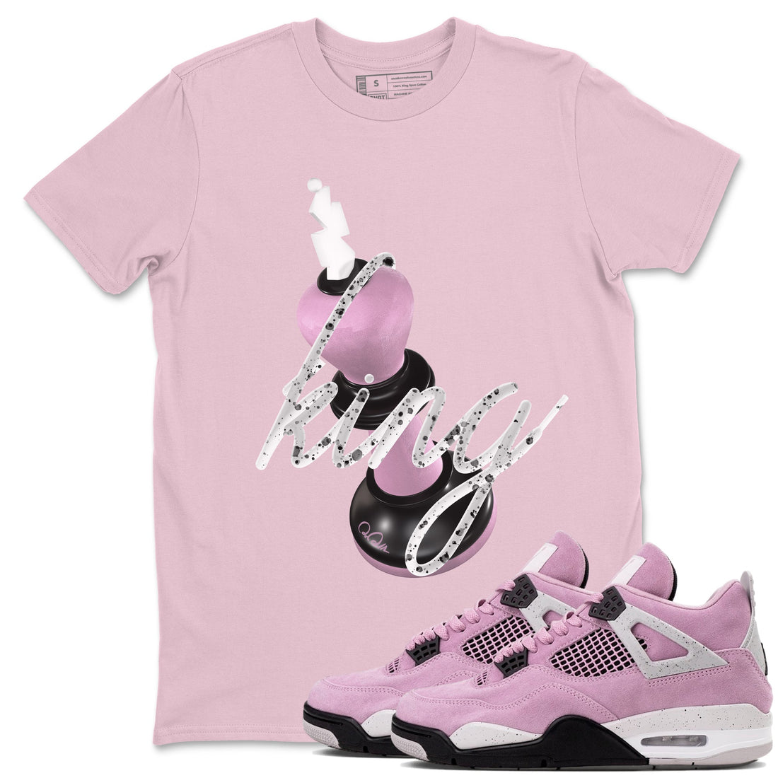 3D King Sneaker Tees - Air Jordan 4 Orchid