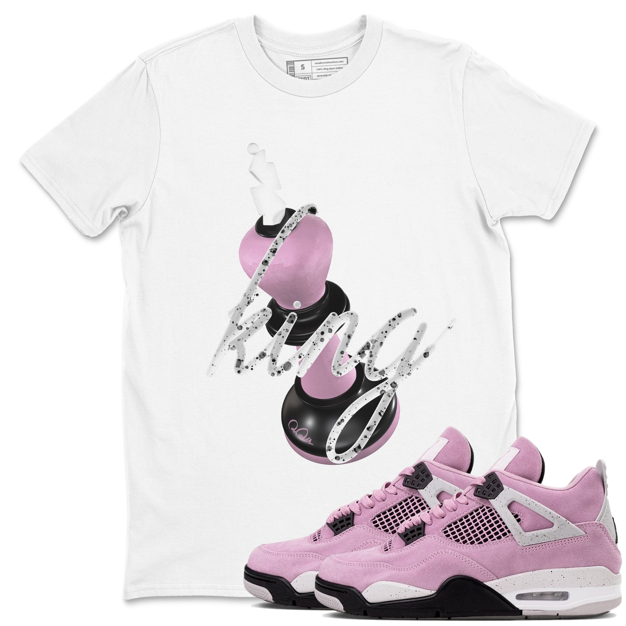 3D King Sneaker Tees - Air Jordan 4 Orchid