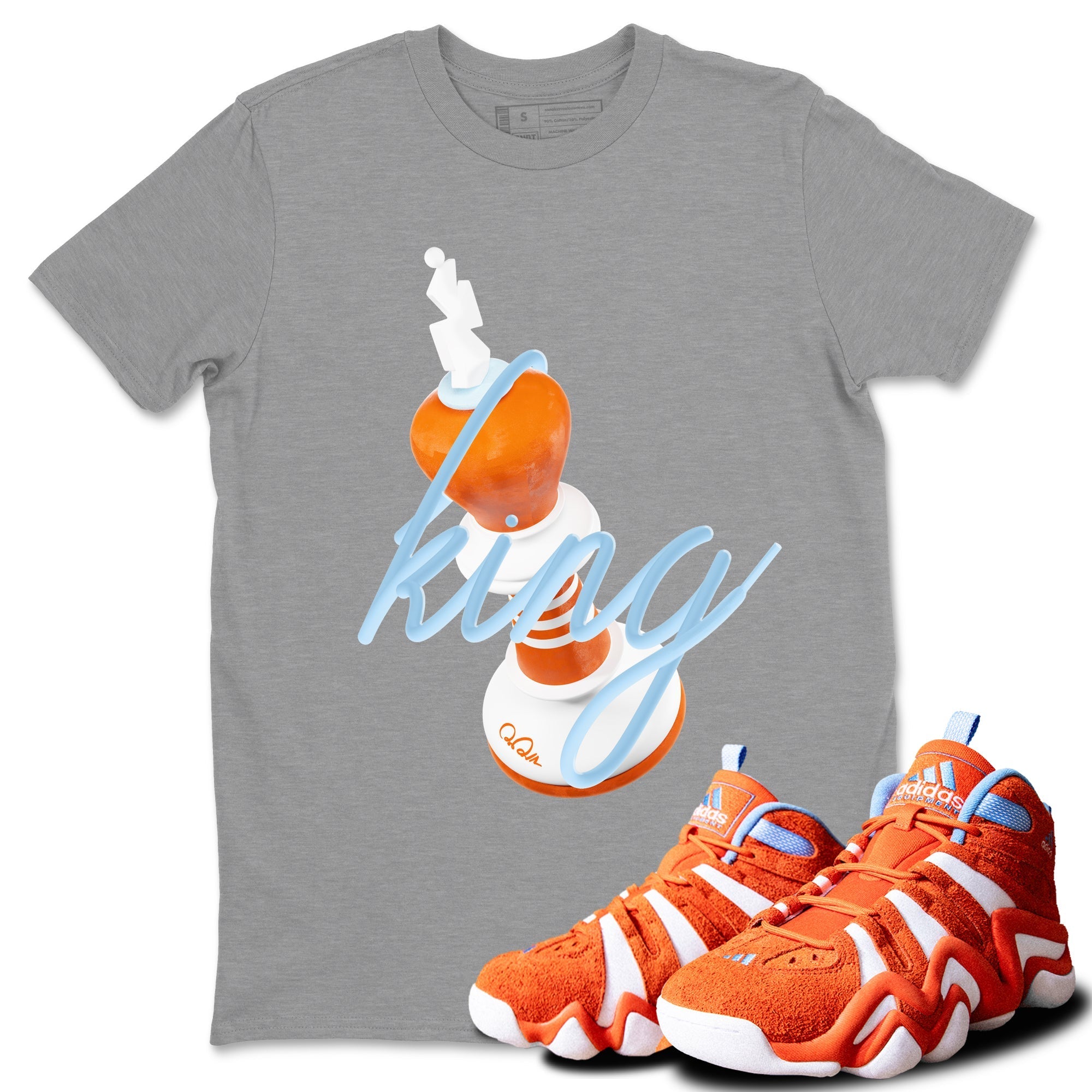 3D King Sneaker Tee - Crazy 8 Team Orange