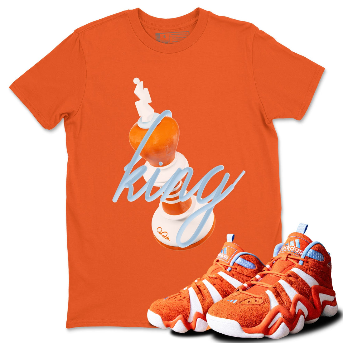 3D King Sneaker Tee - Crazy 8 Team Orange