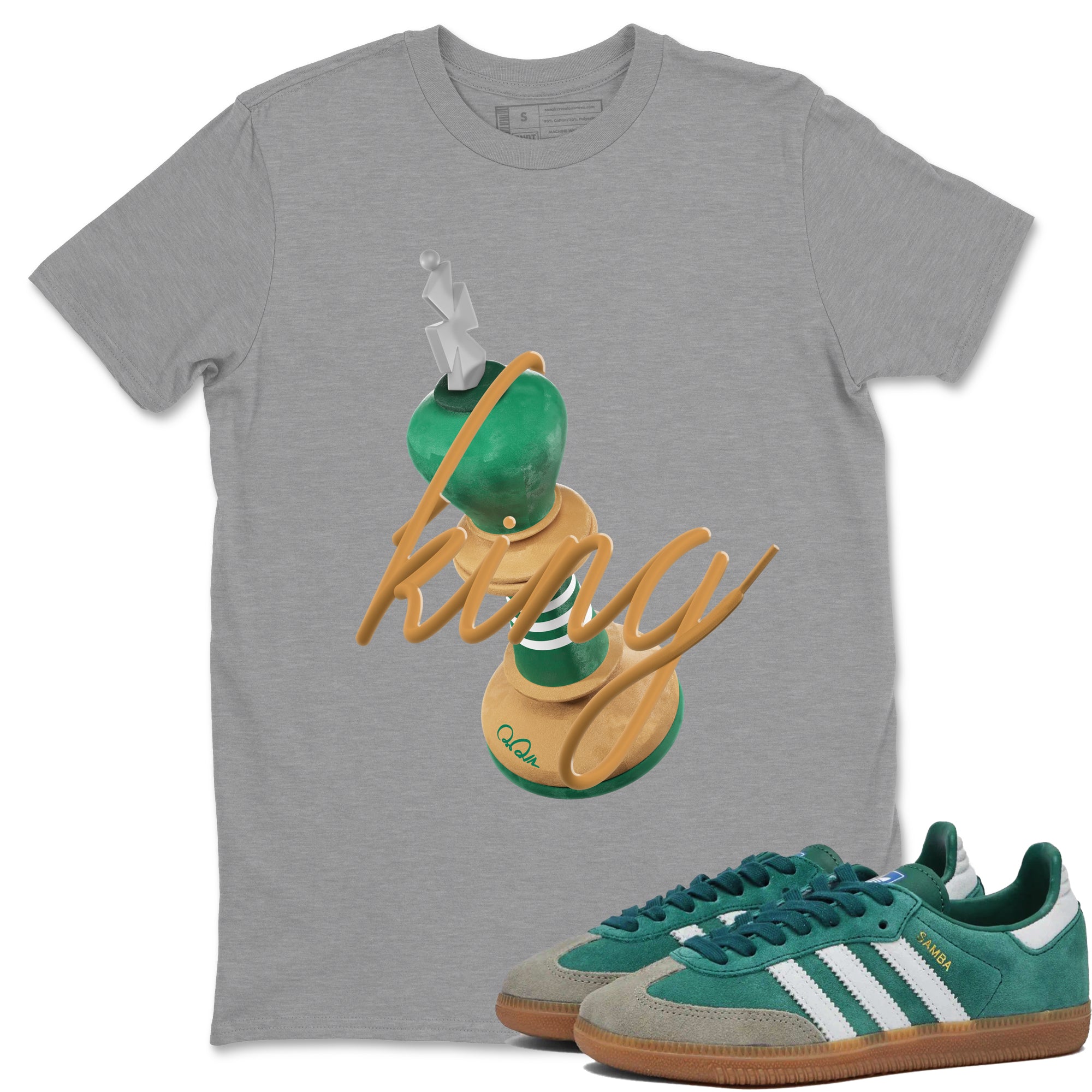 3D King Sneaker Tee - Samba Collegiate Green Gum