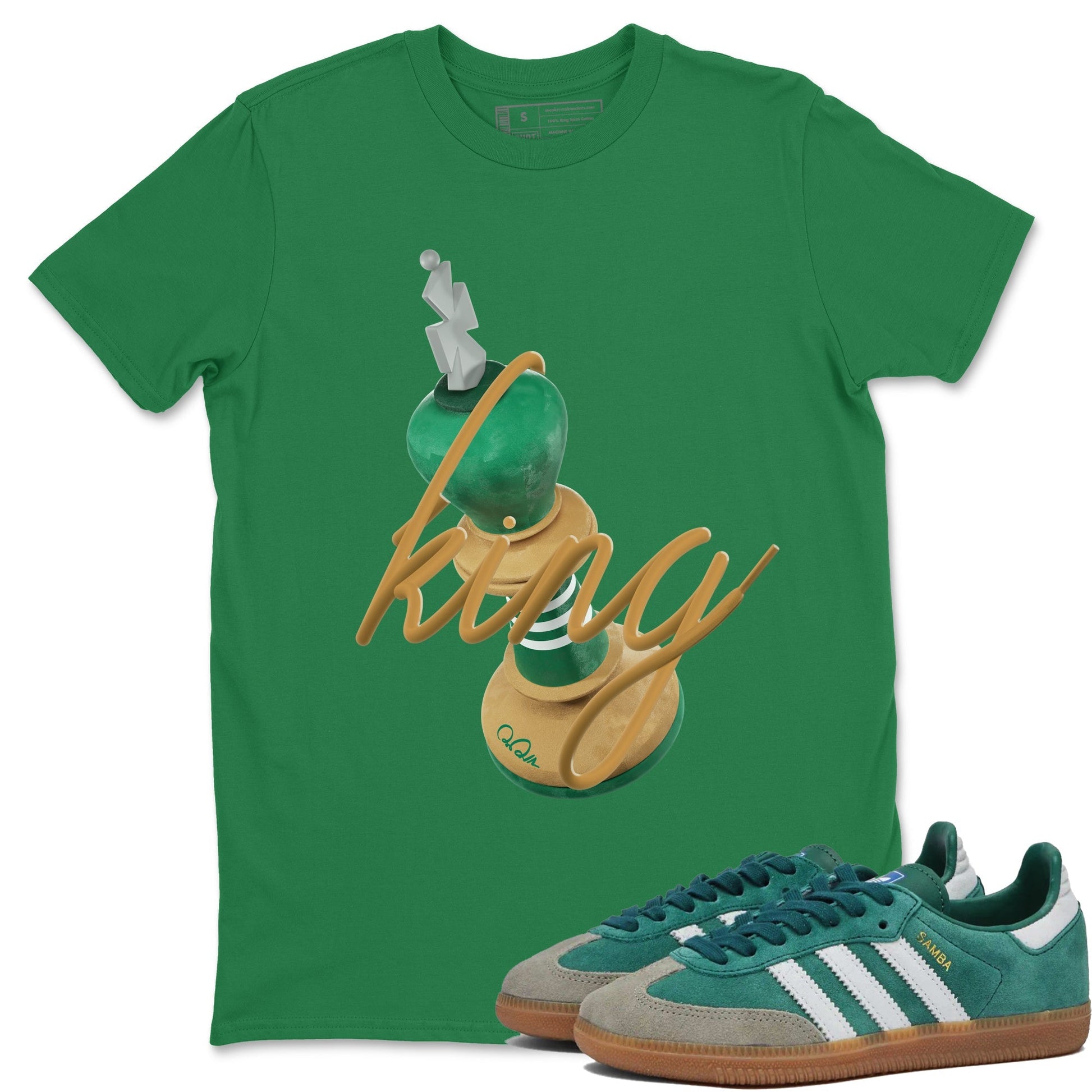 3D King Sneaker Tee - Samba Collegiate Green Gum