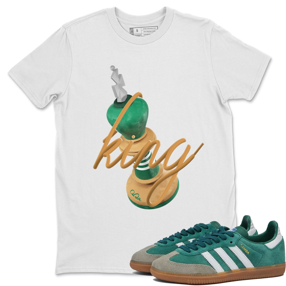 3D King Sneaker Tee - Samba Collegiate Green Gum