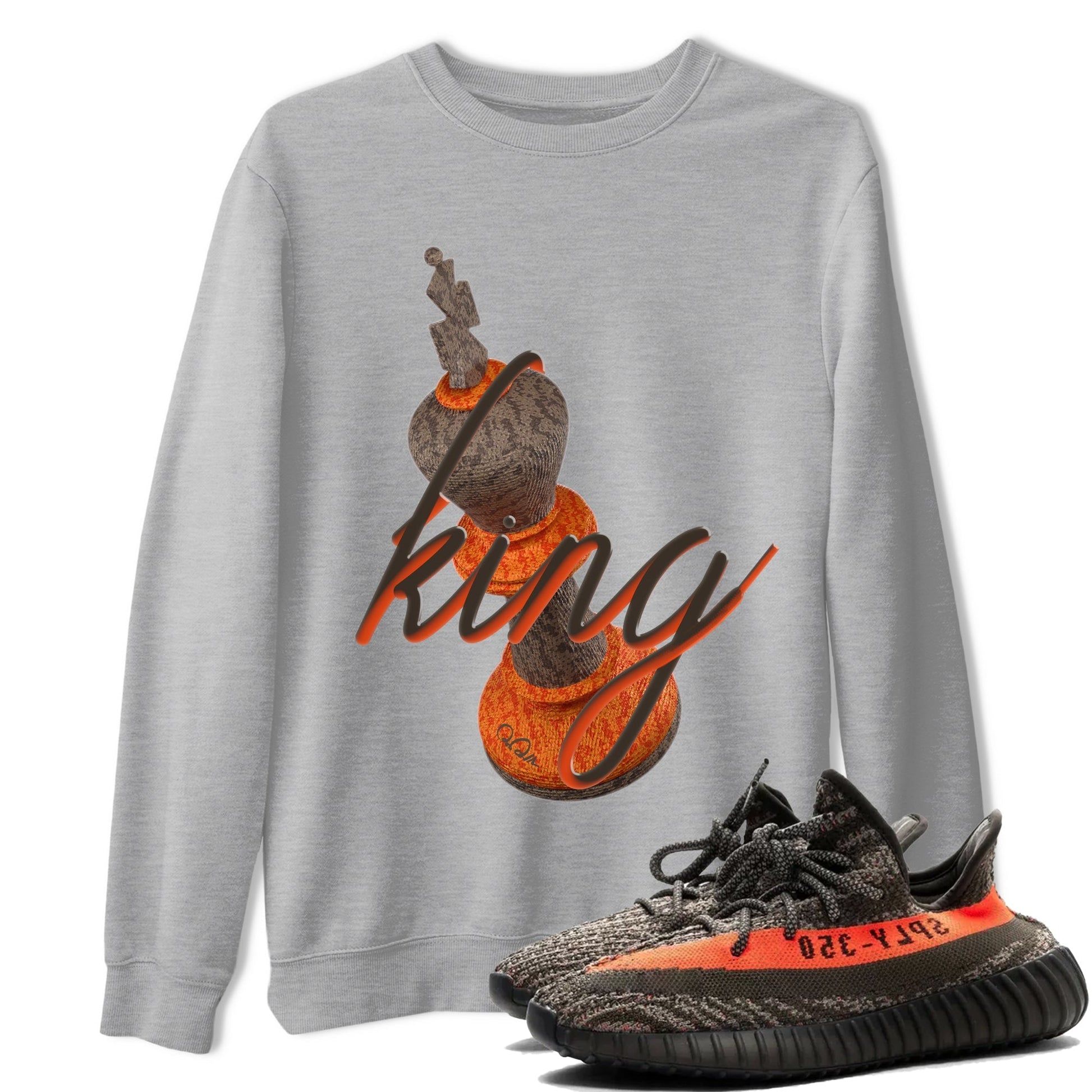 3D King Sneaker Tee - Yeezy 350 Carbon Beluga