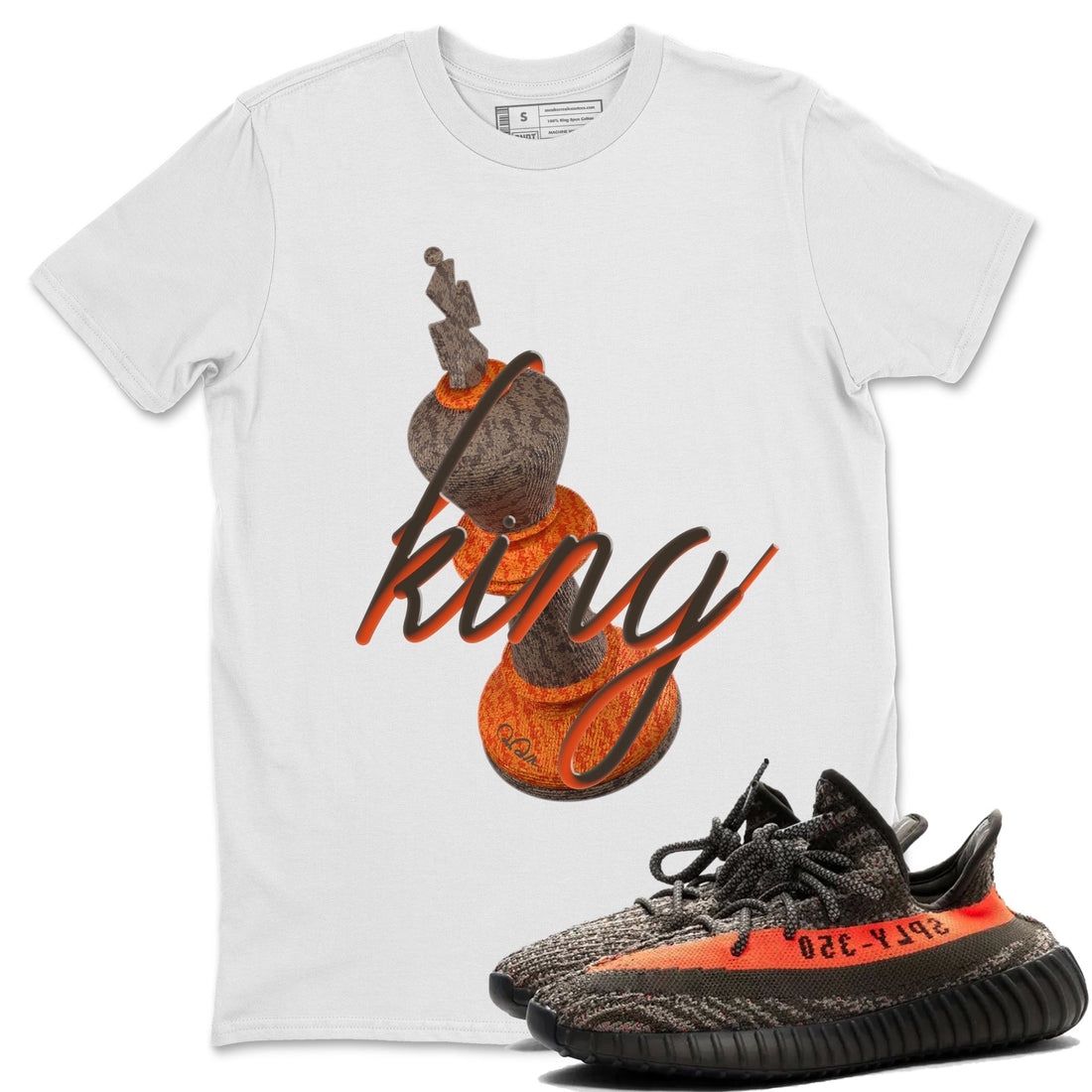 3D King Sneaker Tee - Yeezy 350 Carbon Beluga