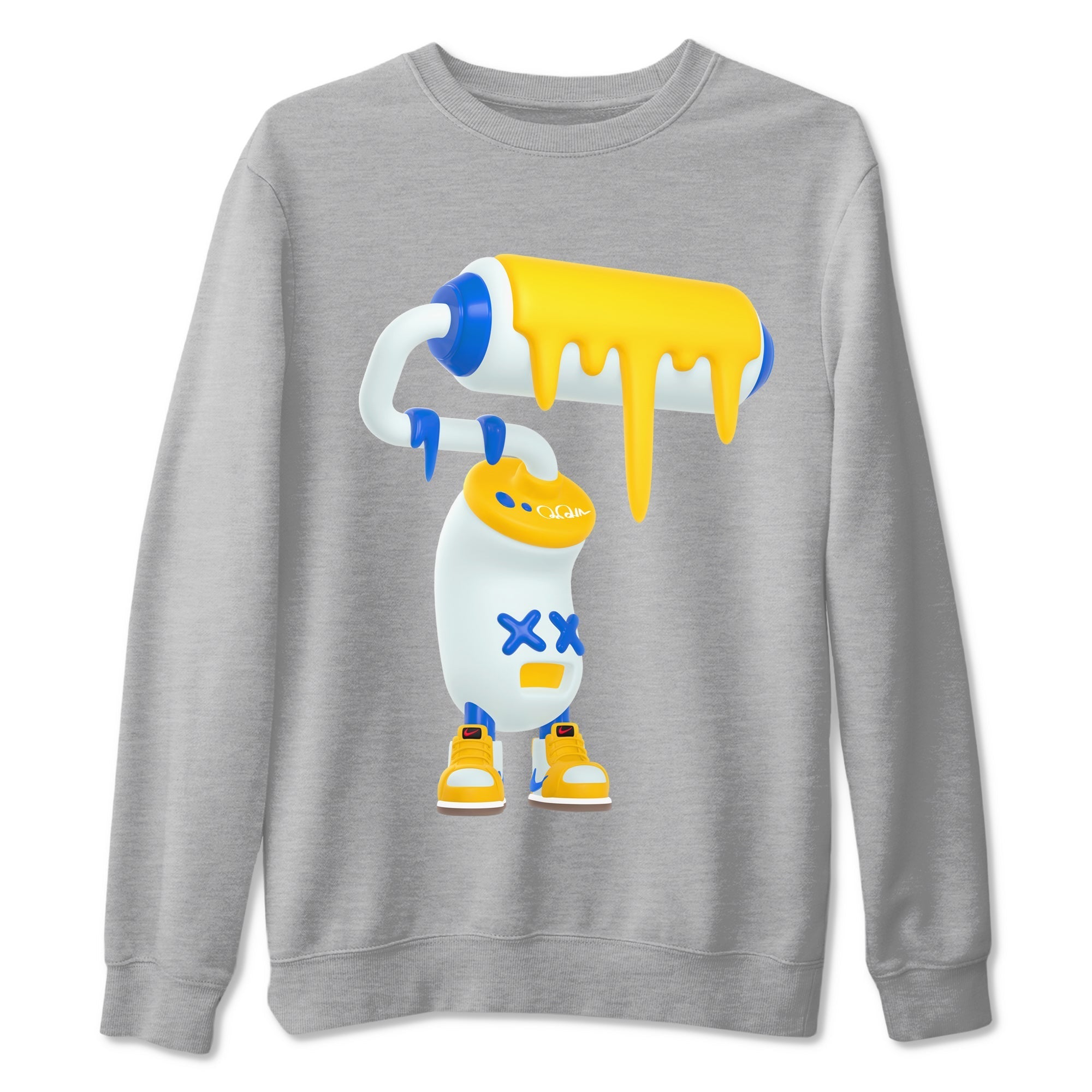 3D Paint Roller Sneaker Tees - Air Jordan 1 Travis Scott Canary