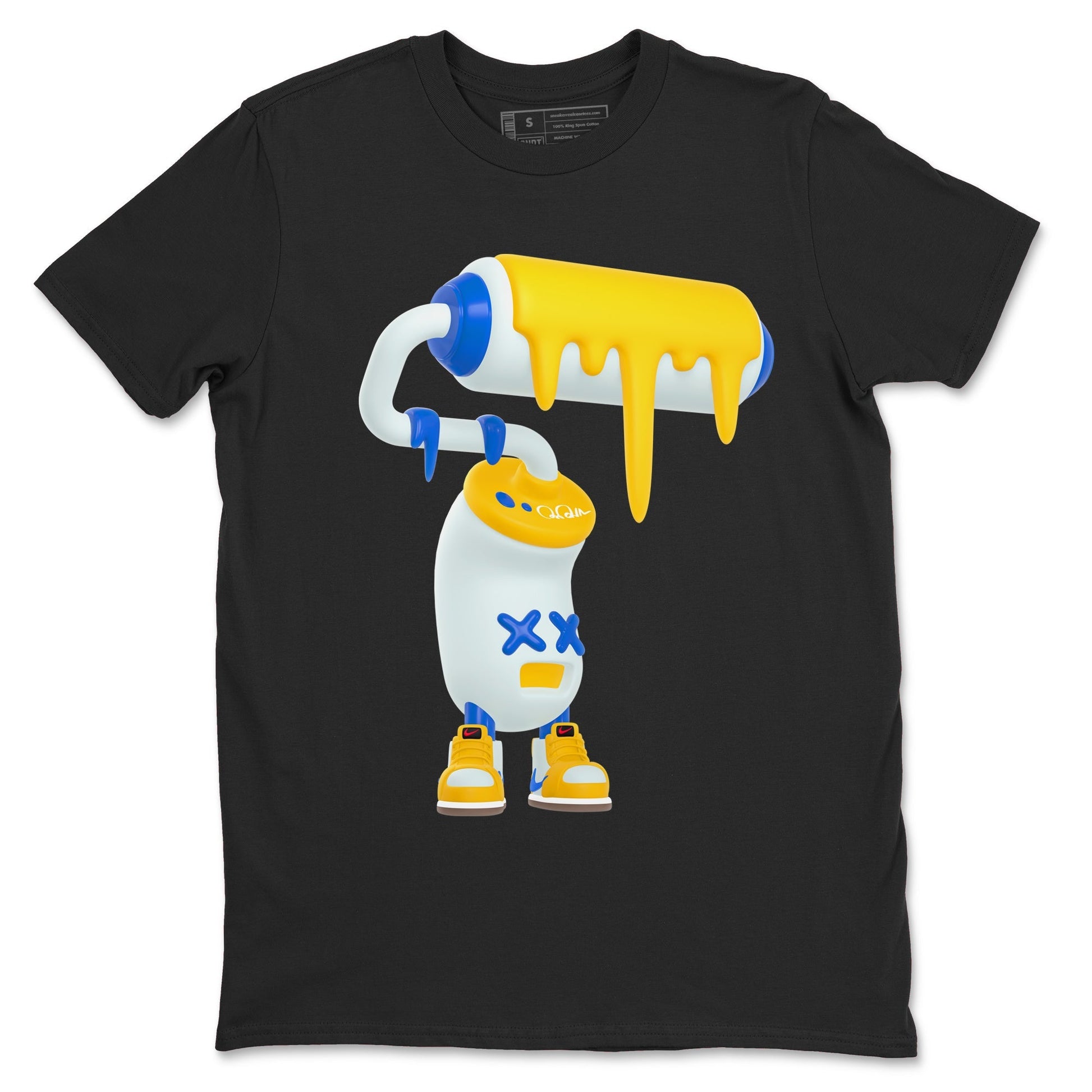 3D Paint Roller Sneaker Tees - Air Jordan 1 Travis Scott Canary