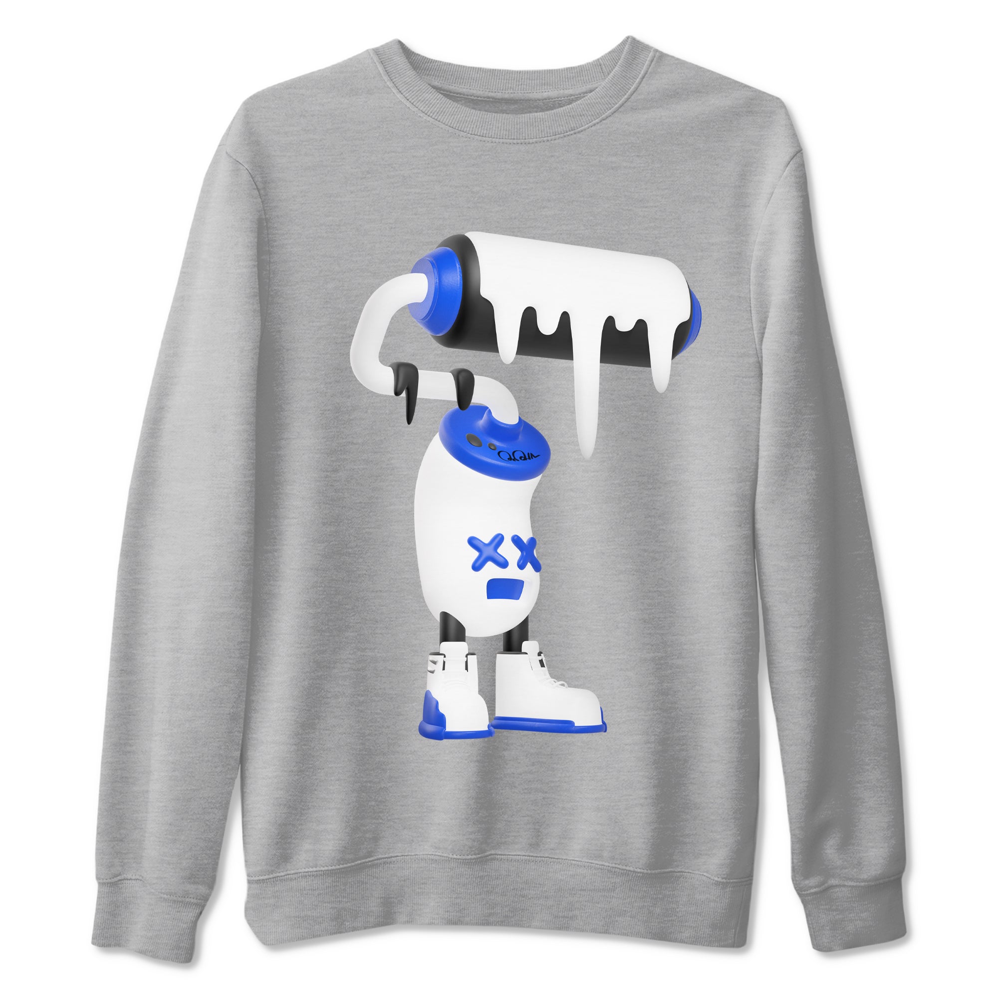3D Paint Roller Sneaker Tees - Air Jordan 12 Blueberry