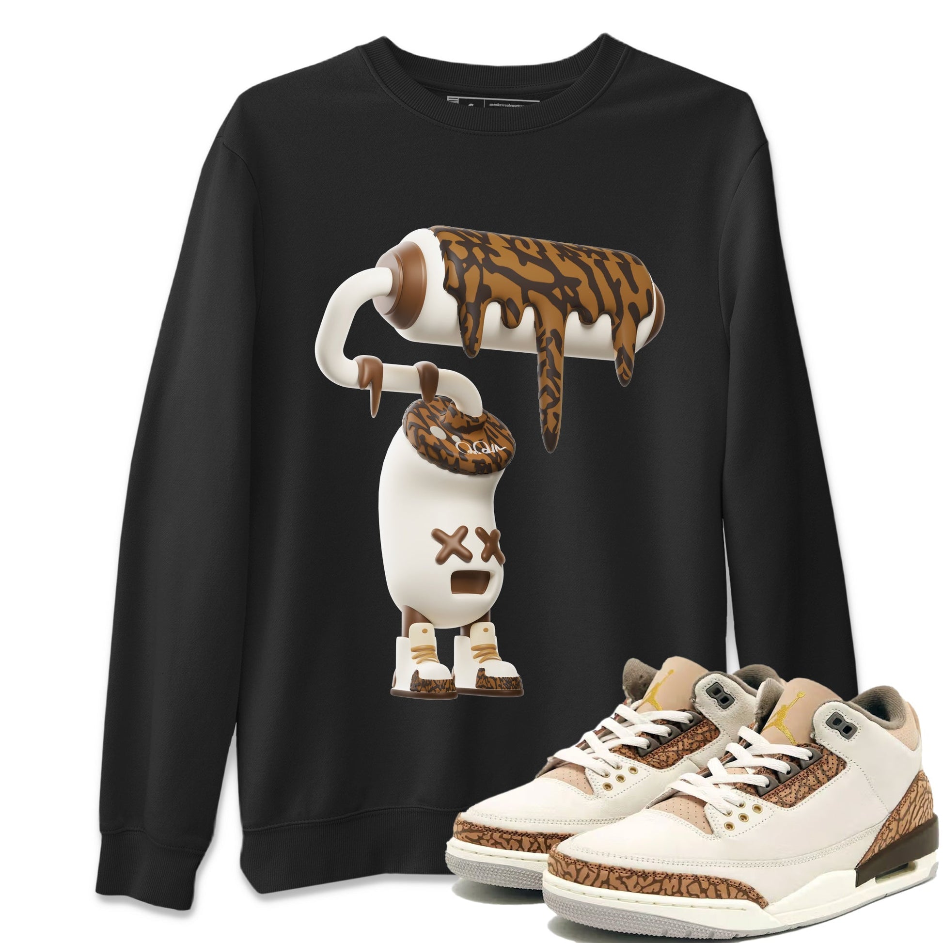 3D Paint Roller Unisex Tops - Air Jordan 3 Palomino