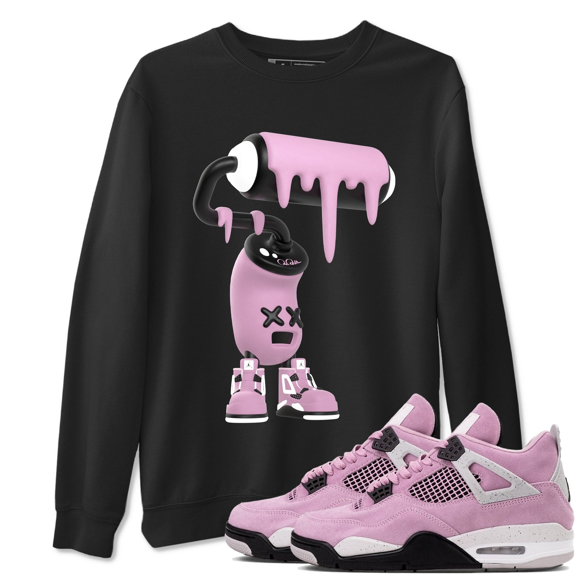 3D Paint Roller Sneaker Tees - Air Jordan 4 Orchid