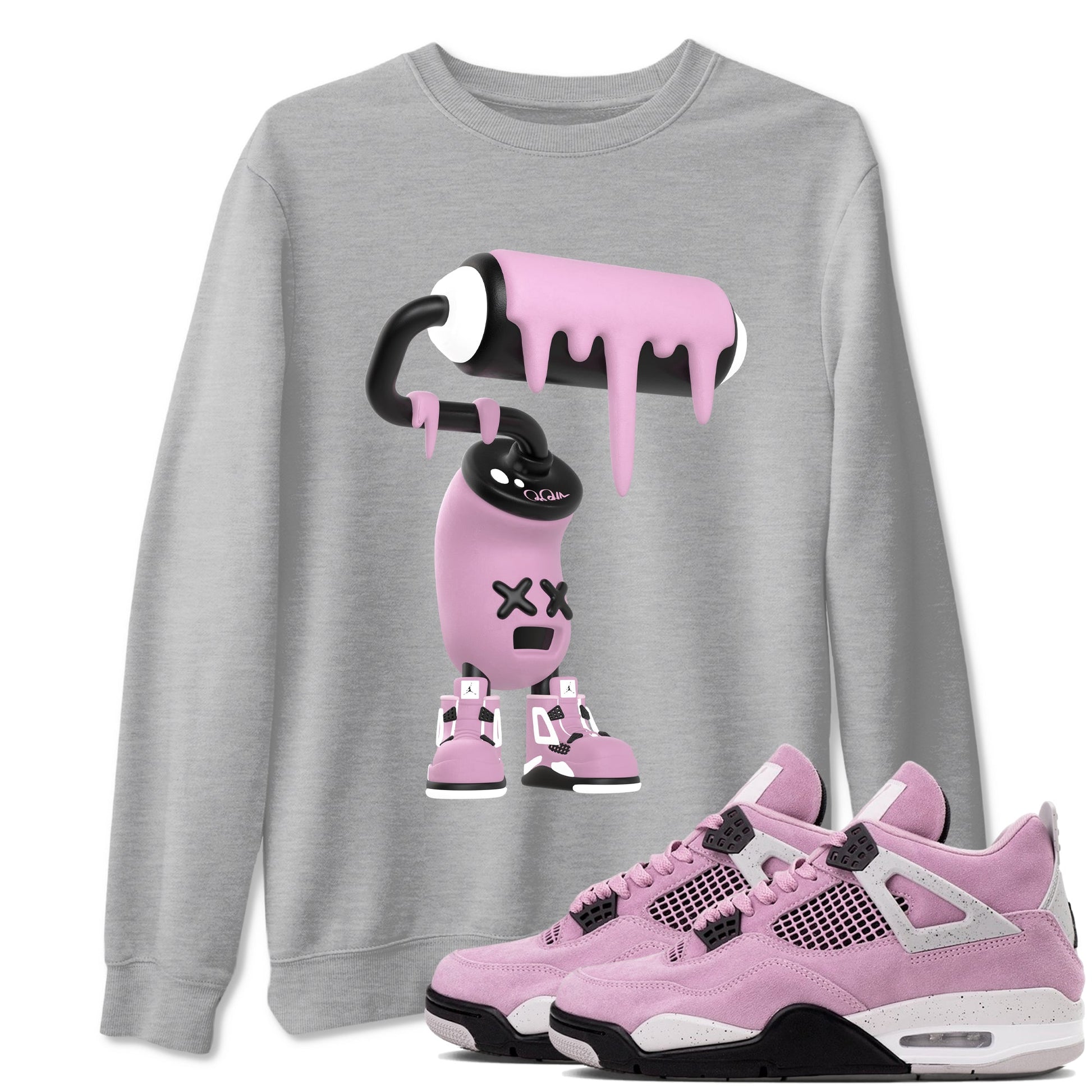 3D Paint Roller Sneaker Tees - Air Jordan 4 Orchid