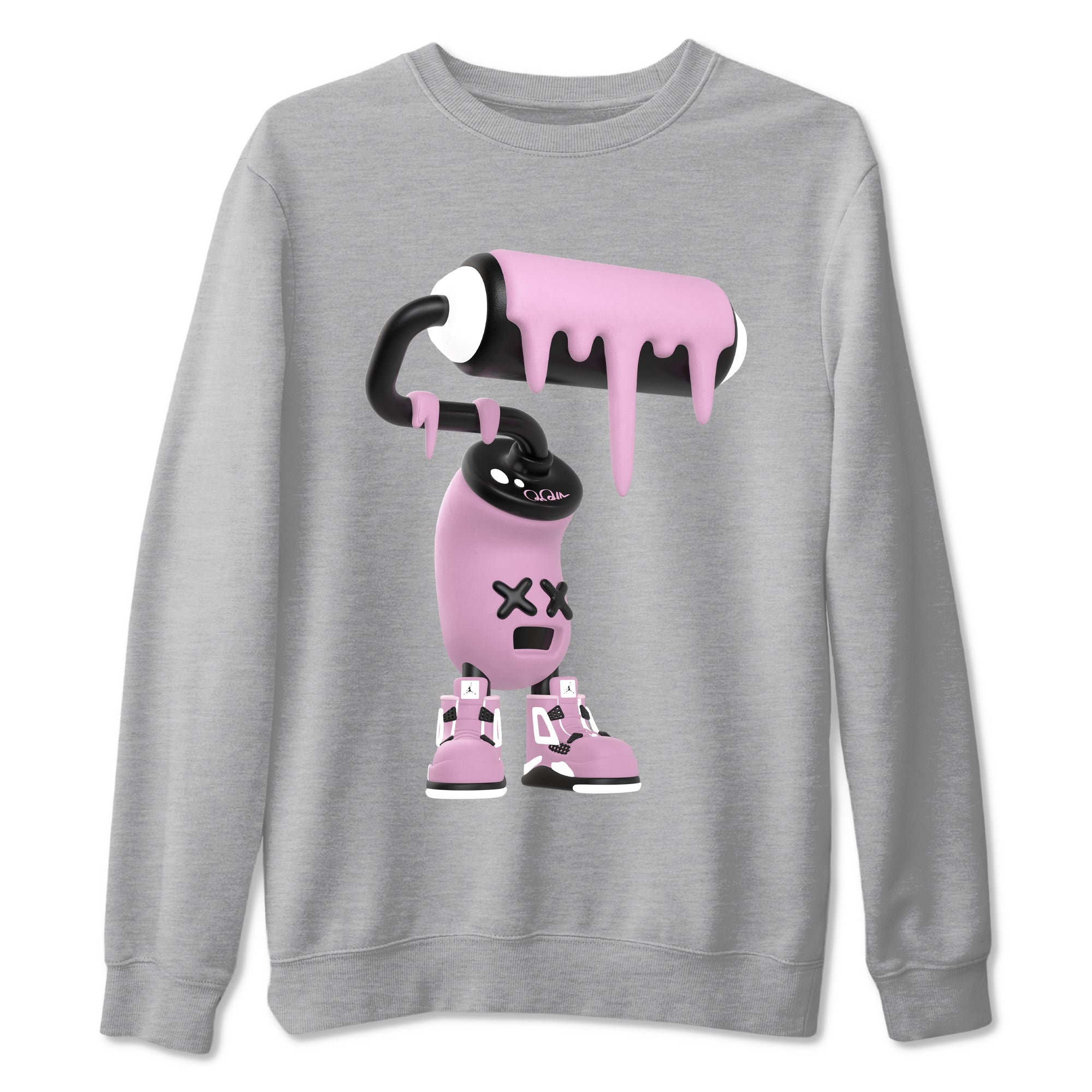 3D Paint Roller Sneaker Tees - Air Jordan 4 Orchid