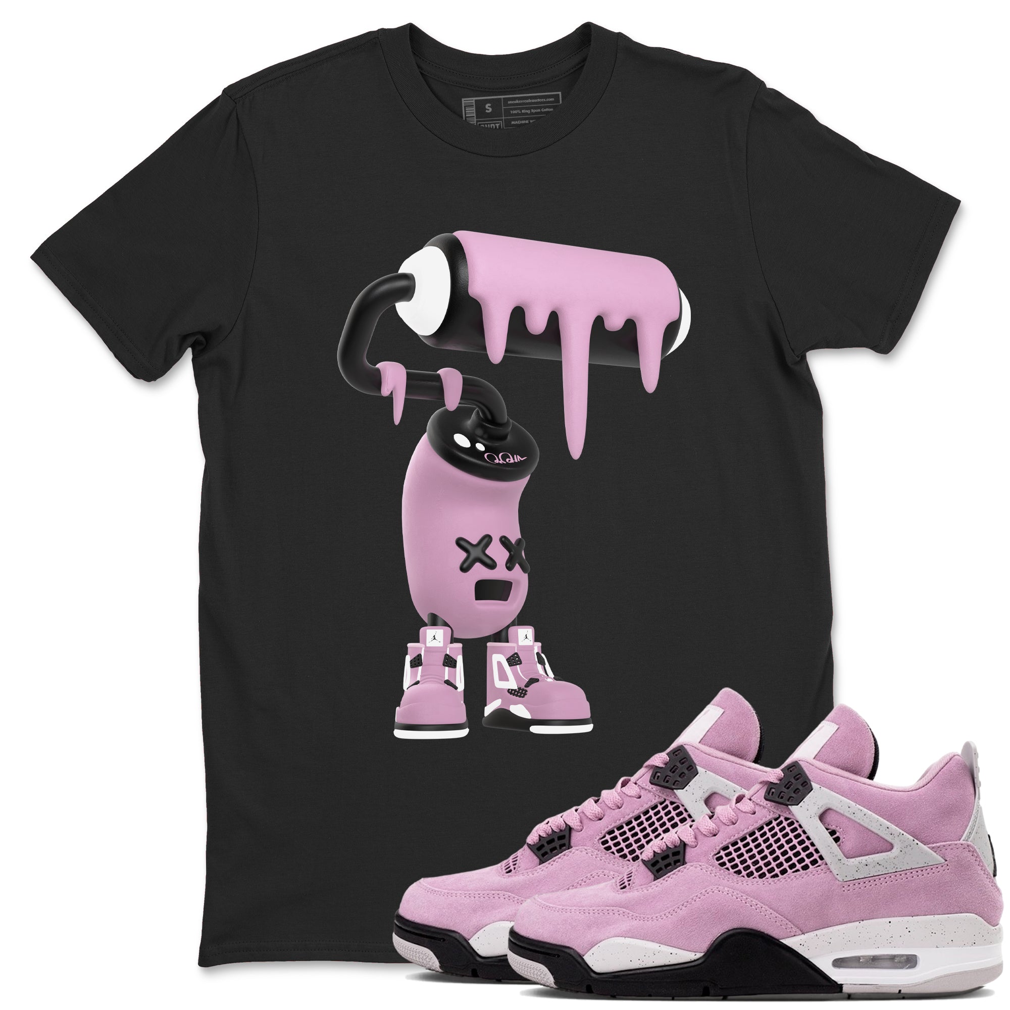3D Paint Roller Sneaker Tees - Air Jordan 4 Orchid