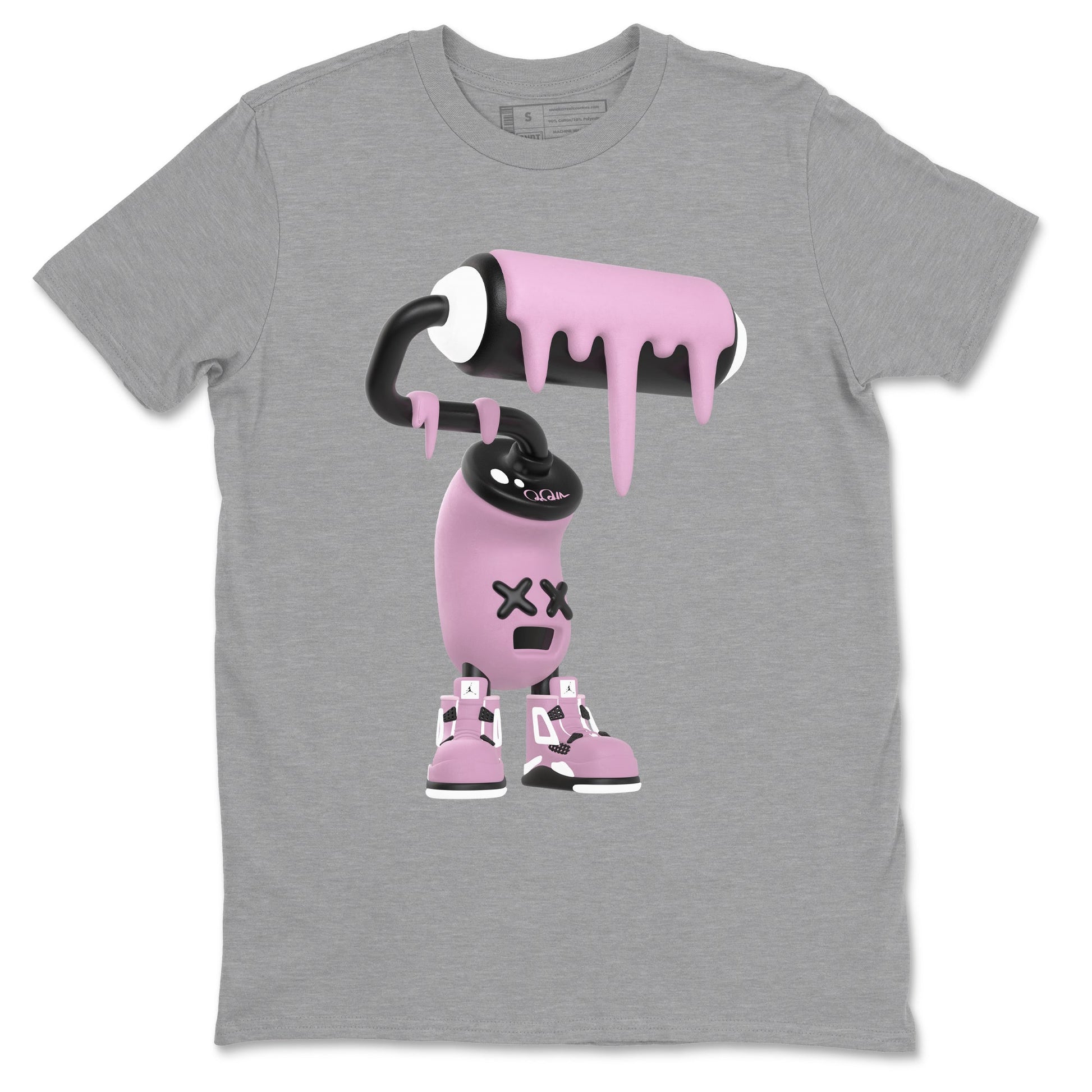 3D Paint Roller Sneaker Tees - Air Jordan 4 Orchid